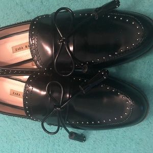 Black loafers